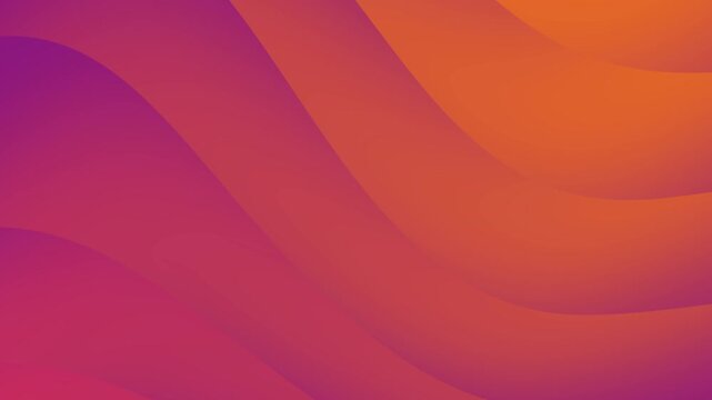 Gradient of curving shapes shifting from purple to orange. Perfect for abstract backgrounds, wallpapers, and creative design projects.