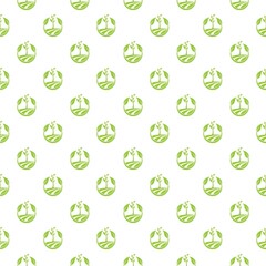 Agriculture seamless pattern isolated on white background