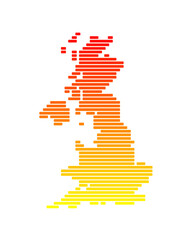 Karte von Gro&szlig;britannien