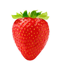 Strawberry on white background
