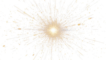 Gold splash burst droplets glitter spray transparent PNG