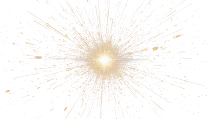 Gold splash burst droplets glitter spray transparent PNG