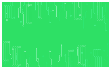 未来感グリーンテクノロジー回路フレーム