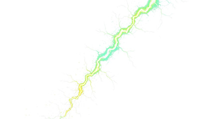 Bright lightning bolt with thunder effect PNG dark background