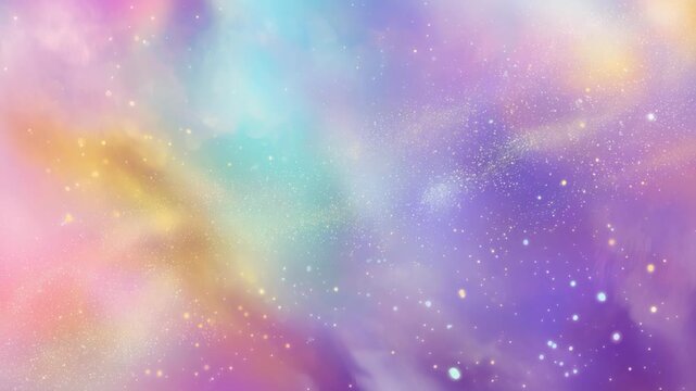 dreamy abstract background, iridescent rainbow light with glitter glow sparkle gradient background