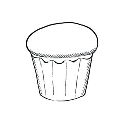 Bakery ingredients, cooking supplies and ready-made desserts outline ink engraving style vector illustrations set. Perfect for packaging, menu and cards.