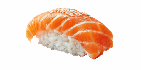 Salmon Avocado Sushi Roll, isolated on transparent background avocado, seaweed, salmon, rice, japanese food, sushi, cookery