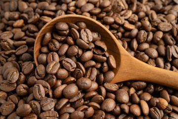 Fototapeta premium Coffee bean for drink in morning, nature food.