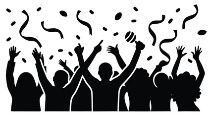 vector silhouettes of people silhouette party dance vector disco illustration dancing art fashion color dancer design icon 