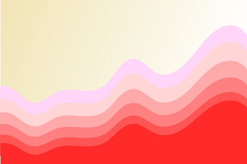 A layered pink wave background featuring smooth, flowing curves that create depth and softness, perfect for modern design projects.