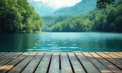 Close-up views of a beautiful lake on a colorful summer day, representing natures tranquility and scenic beauty. The image emphasizes outdoor leisure and relaxation, perfect, Generative AI