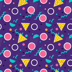 retro 80s/90s style repeating pattern background design
