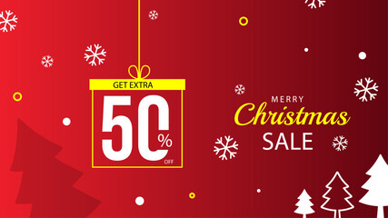 Christmas sale/offer banner