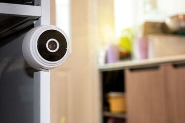 Spy cameras or spy cameras hidden in secret corners of the house, property protection and security technology