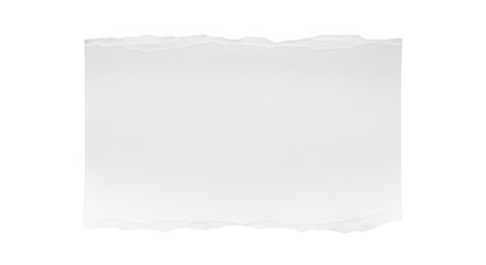 Torn white paper edge isolated on transparent background
