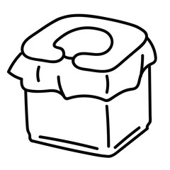 簡易トイレ_線画