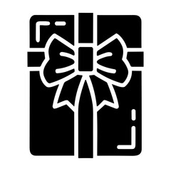 Gift icon or logo isolated sign symbol vector illustration - high quality black style vector icons