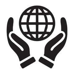 Global Protection icon or logo isolated sign symbol vector illustration - high quality black style vector icons