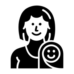 Happiness icon or logo isolated sign symbol vector illustration - high quality black style vector icons