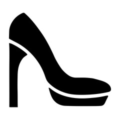 High Heel Shoe icon or logo isolated sign symbol vector illustration - high quality black style vector icons