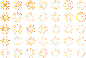 Mega Pack of Abstract Line Art Elements: Dividers, Bursts, and Waves