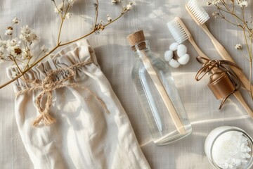 Eco-friendly sustainable zero waste hygiene personal care essentials