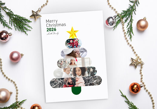 Photography Christmas Tree Greeting Card
