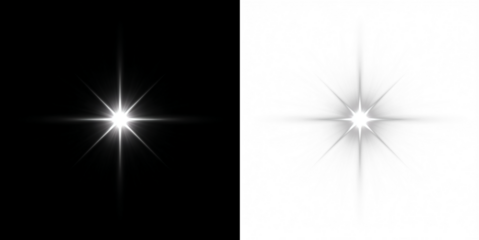 Bright summer sunrise with glowing sunbeams, sparkling light, lens flare overlay, radiant star sparkle, magical glow, vibrant sky, and shimmering optical effect in transparent background.