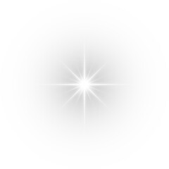 Glowing stars with sparkling light, glitter particles, lens flare, magical spark effects, flowing rays, bright starlight, soft spotlight beams, and radiant transparent background.