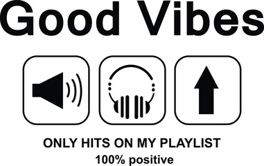 boys t shirt good vibes print illustrations