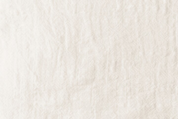  White  linen fabric texture background close up