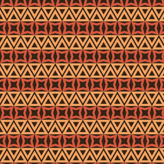 Geometric Abstract Pattern with Triangular and Star Elements