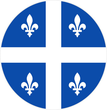 Flag of Quebec Province Canada