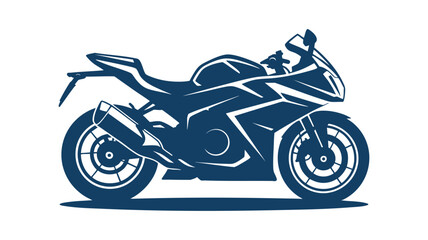 Obraz premium Modern sportbike vehicle design icon Vector