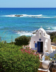 Kleine Kapelle am Meer auf der Insel Kreta