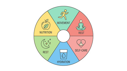 Wellness Wheel - A Holistic Approach to Health and Well-being.