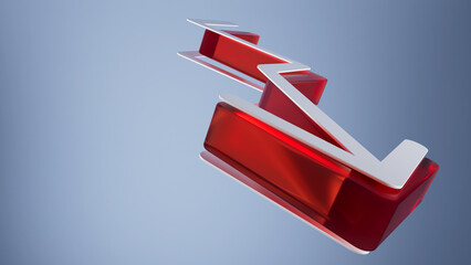 Aabstract Arrow 3d rendering