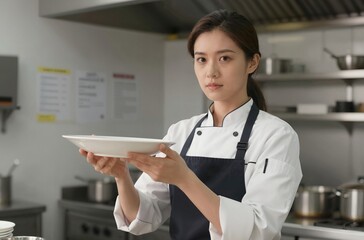 female doctor holding clipboard