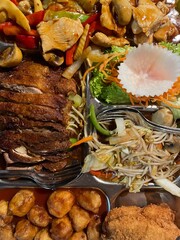 Chinesisches Essen. Chinesische platte