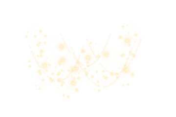 Glowing string lights with sparkling warm bulbs and festive decorative garlands on transparent background.