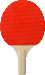 Small table tennis racket isolated on white background