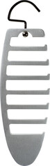 Metal tie hanger isolated on white background