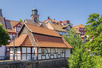 Houses along the Lauter valley, a small river running throught he town