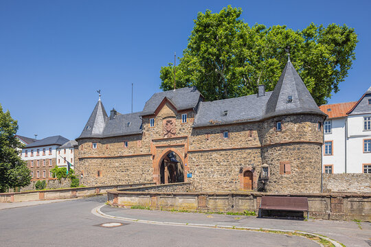 The southern gate of the castle of Friedberg, one of the biggest castle complexes in Germany