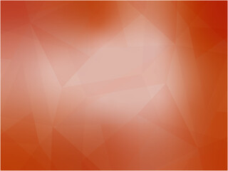 Warm red gradient polygonal abstract background