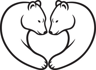 Valentine Day Black Clipart Pack