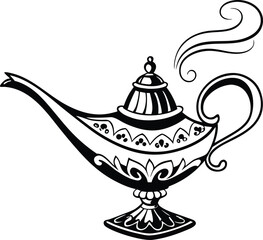 Classic tea kettle silhouette design