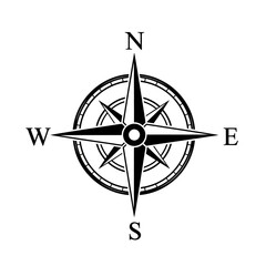 Top view of a compus editable vector © Samiya