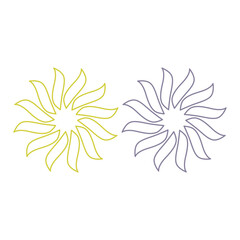 AYURVEDA SPA MASSAGE SIGN SYMBOL LOGO VECTOR ISOLATED ON WHITE