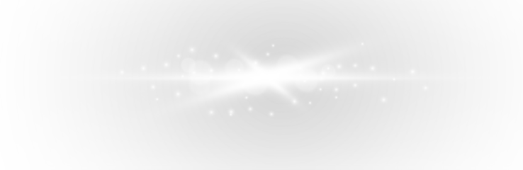 A thin white beam stretches in a luminous straight line, shimmering with tiny spark particles. Its soft glow enhances depth and clarity. A delicate highlight for futuristic layouts. PNG
